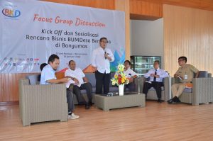 FGD Kick Off dan Sosialiasi Rencana Bisnis Bumdes Bersama di Banyumas Inisiatif Desa-Desa Pemilik BKD