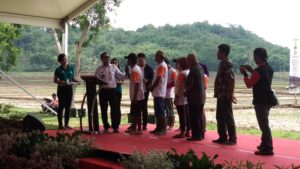 Sesi Tanya Jawab Dirjen PPMD Kemendesa PDTT Taufik Madjid bersama-sama dengan perwakilan petani Banyumas